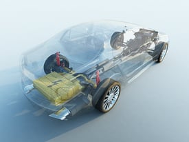 Transparent Electric Car